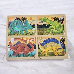 Melissa & Doug Dinosaur Puzzle - Green, Yellow, Red, Blue